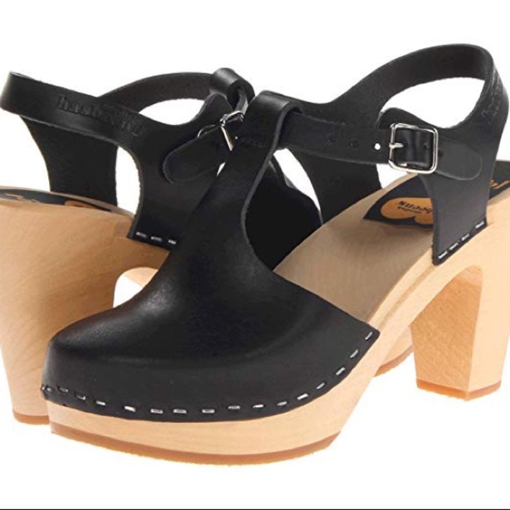 Swedish Hasbeens T-Strap Sky High